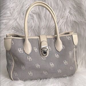 Dooney & Bourke Gray and Cream Handbag